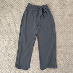 HALARA Gray Tie-Waist Women's Pants